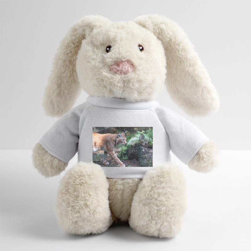 Eurasischer Luchs oder Nördlicher Luchs MiniFeet® RecycelHase® Creme
