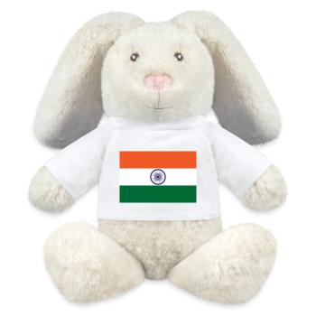 Indien - MiniFeet® RecycelHase® Creme - Weiß - Vorne