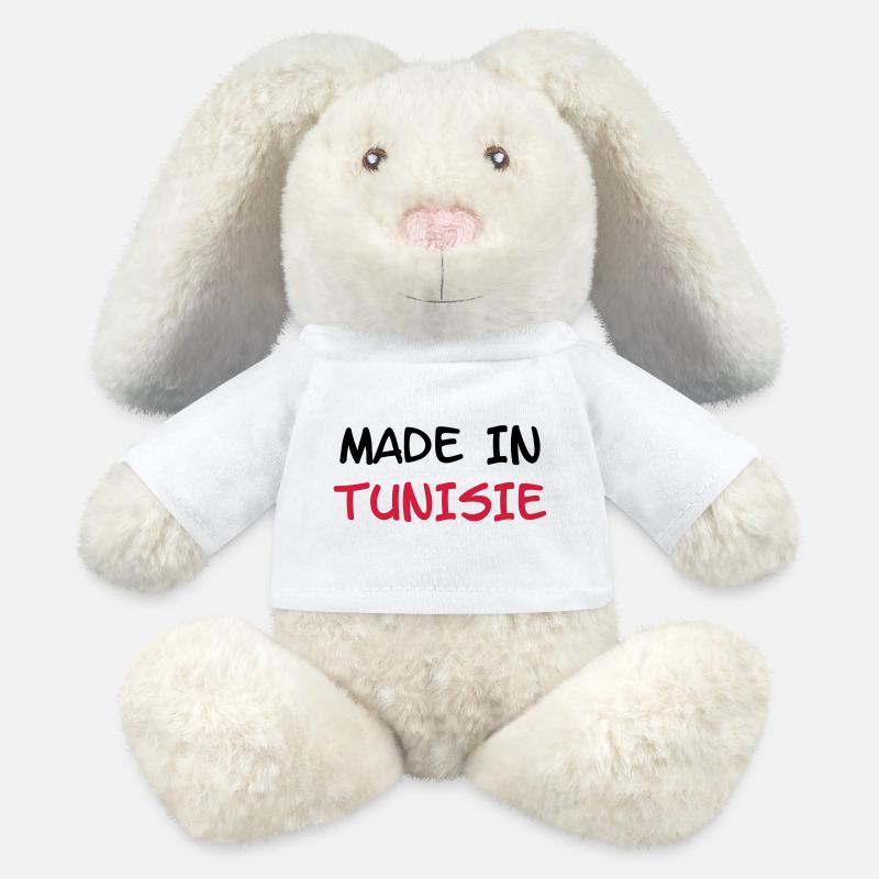 Made in Tunisie - MiniFeet® RecycelHase® Creme - Weiß