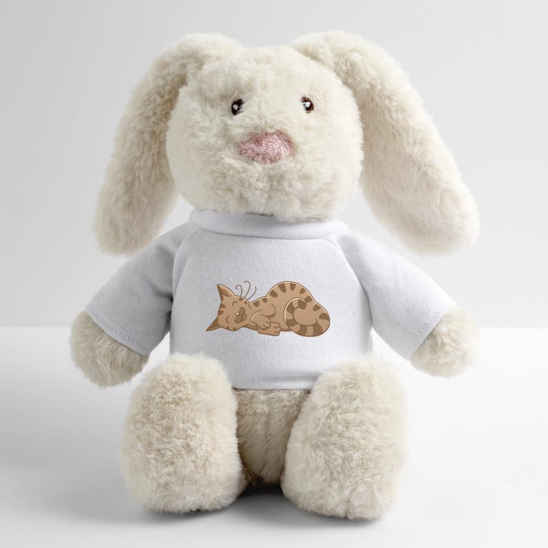 sleeping cat MiniFeet® RecycelHase® Bunny Cream
