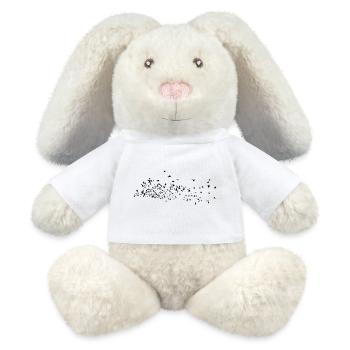 Des Animaux Oiseaux - Lapin en peluche recyclé MiniFeet® Crème - blanc - Devant