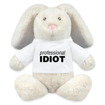 Professional Idiot - MiniFeet® RecycelHase® Bunny Cream - white - Front