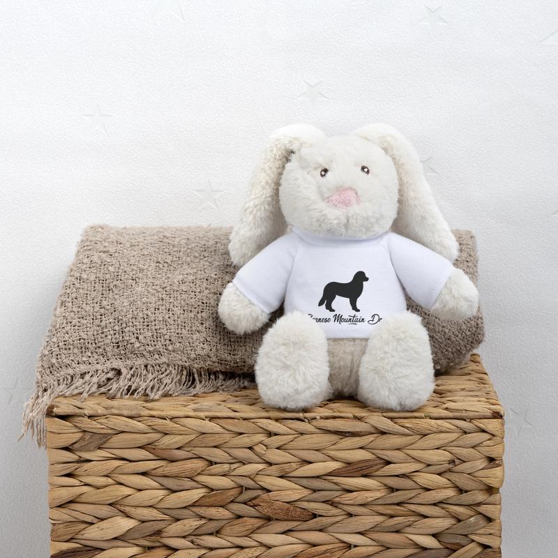 Bouvier bernois Lapin en peluche recyclé MiniFeet® Crème