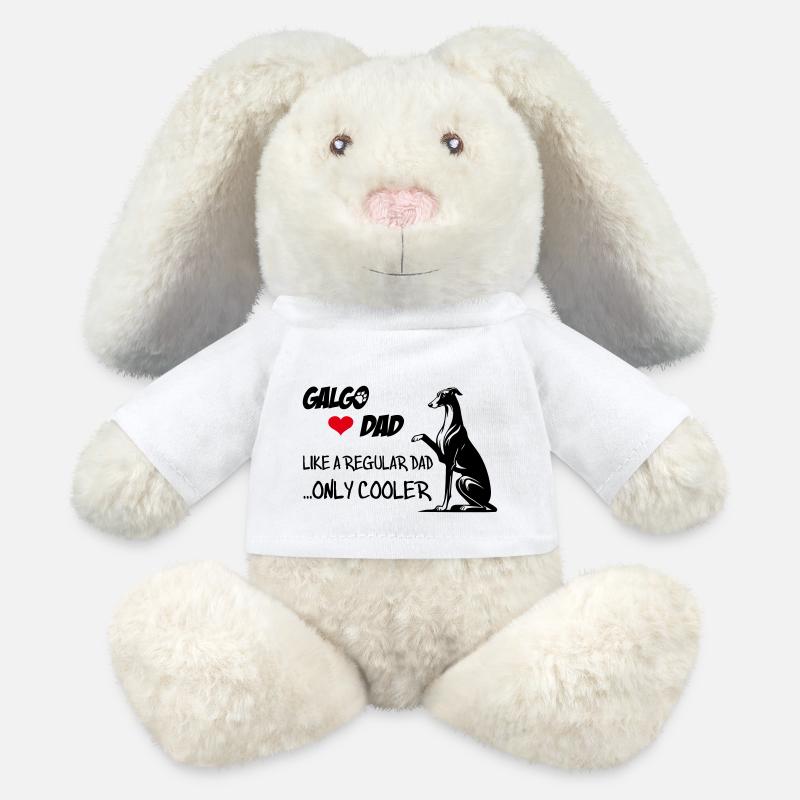 Galgo Dad - MiniFeet® RecycelHase® Creme - Weiß