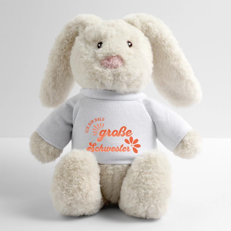 Ich bin bald große Schwester MiniFeet® RecycelHase® Creme
