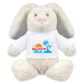 Ambiance des vacances - Lapin en peluche recyclé MiniFeet® Crème - blanc - Devant