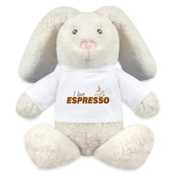 JEG ELSKER ESPRESSO - MiniFeet® Recycled-kanin® Creme - hvid - Foran