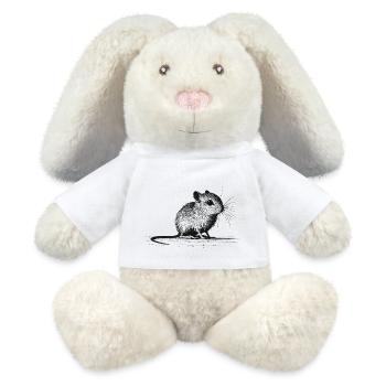 Mouse - MiniFeet® RecycelHase® Bunny Cream - white - Front