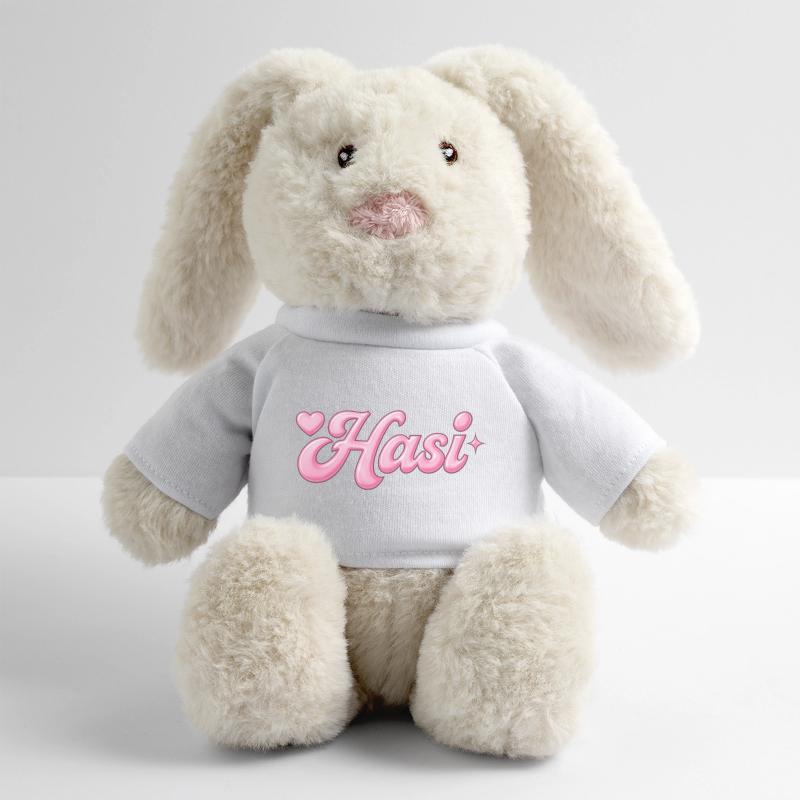 Conception Hasi / y2k Lapin en peluche recyclé MiniFeet® Crème