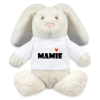 GRANNY. MAMMA. GRANDMOTHER. MOTHER'S DAY. GIFT - MiniFeet® RecycelHase® Bunny Cream - white - Front