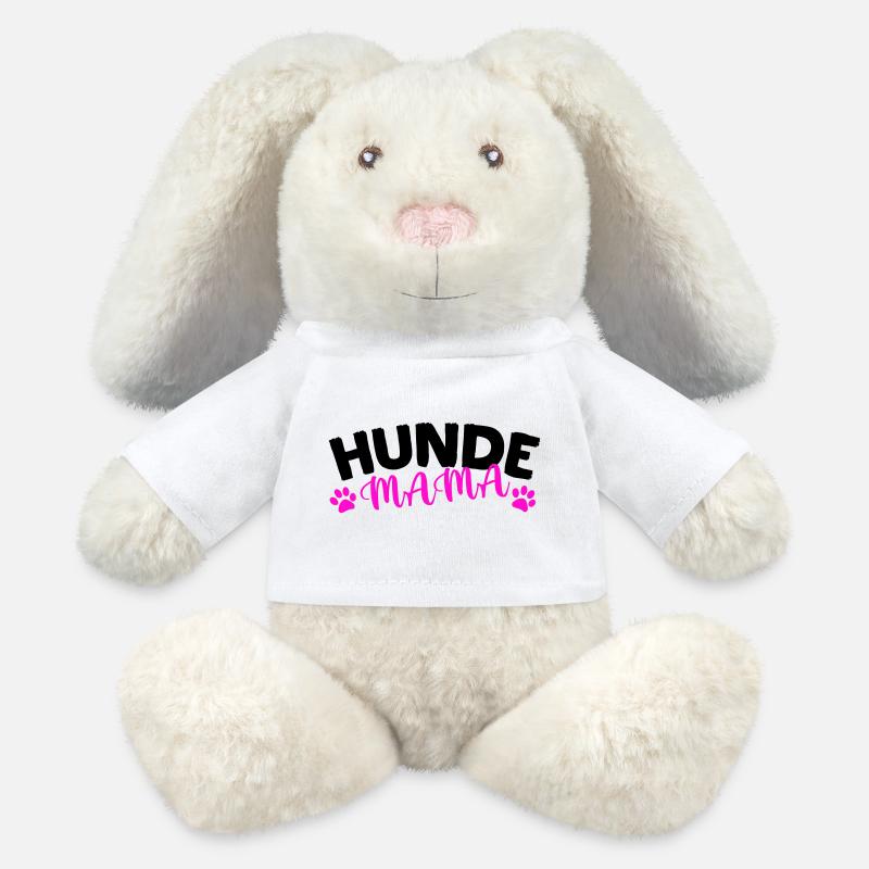 Hunde Mama - MiniFeet® RecycelHase® Creme - Weiß