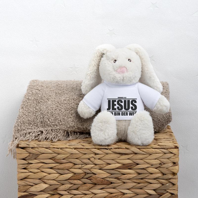 Casque Lapin en peluche recyclé MiniFeet® Crème