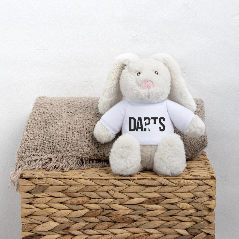 darts jeu de fléchettes Lapin en peluche recyclé MiniFeet® Crème