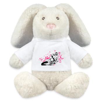 Supermoto - MiniFeet® RecycelHase® Creme - Weiß - Vorne