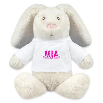 MIA decorated - MiniFeet® RecycelHase® Bunny Cream - white - Front