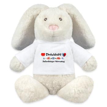 Dinkelsbühl Siebenbürger Heimattag Design - MiniFeet® RecycelHase® Creme - Weiß - Vorne