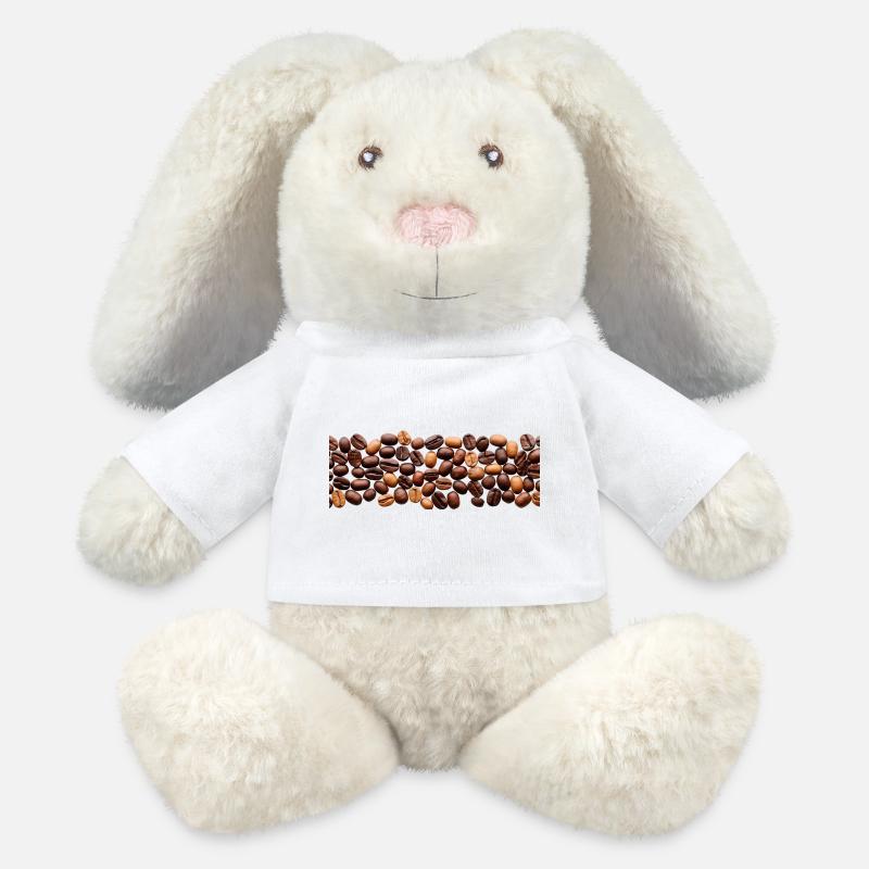 Stilvoller Kaffeegenuss: Kaffeebohnen-Panora - MiniFeet® RecycelHase® Creme - Weiß