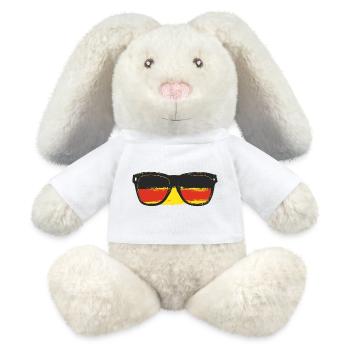 Sunglasses Germany Flag - MiniFeet® RecycelHase® Bunny Cream - white - Front