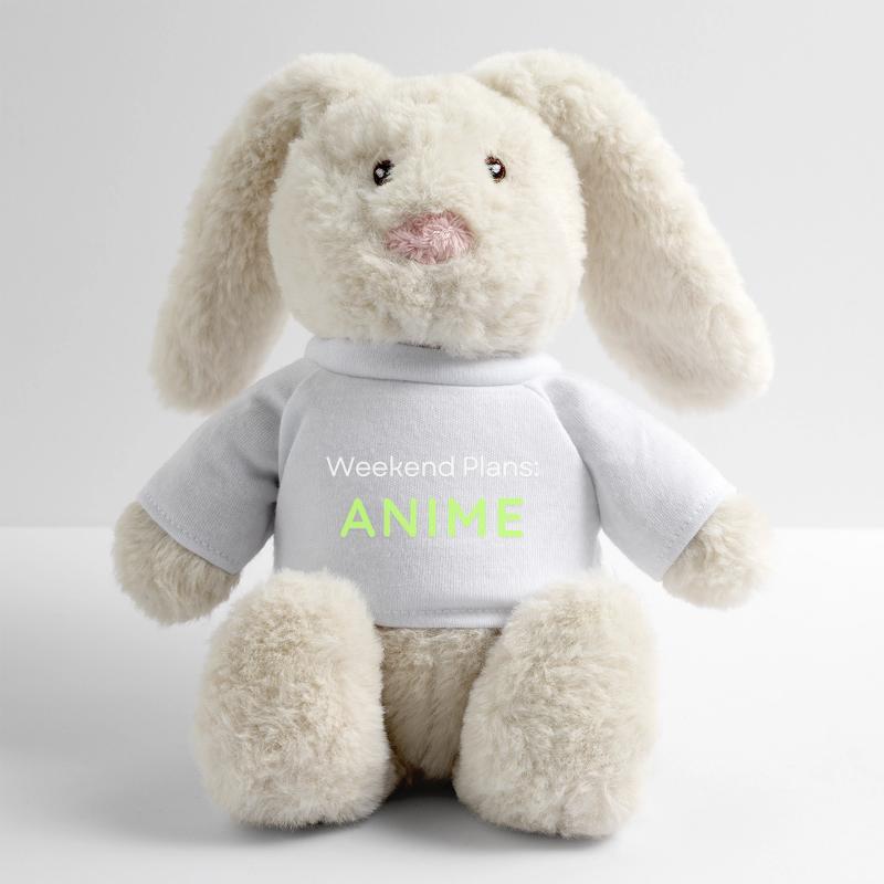 Anime Weekend Plans Conception graphique Lapin en peluche recyclé MiniFeet® Crème