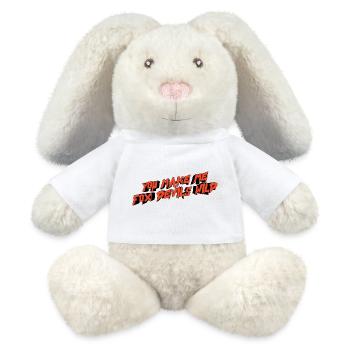 You make me fox devils wild - MiniFeet® RecycelHase® Bunny Cream - white - Front