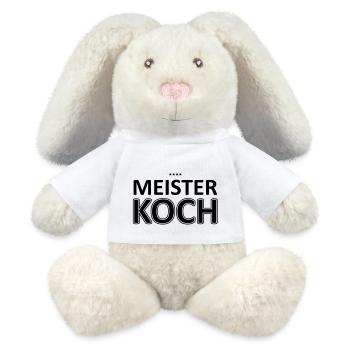 Koch // Meisterkoch // Vier Sterne // Meister koch - MiniFeet® RecycelHase® Creme - Weiß - Vorne