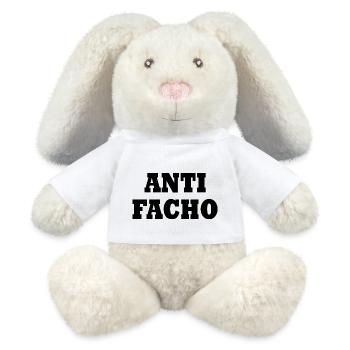 Anti facho - MiniFeet® RecycelHase® Creme - Weiß - Vorne