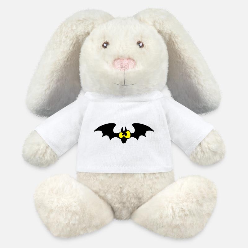 Fledermaus - MiniFeet® RecycelHase® Creme - Weiß