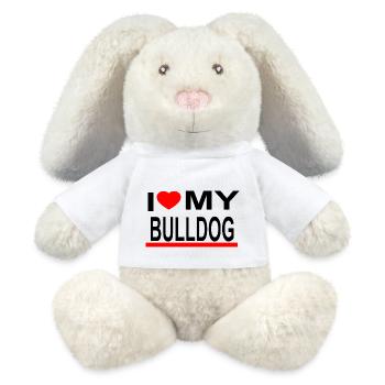 Bulldoge - MiniFeet® RecycelHase® Creme - Weiß - Vorne