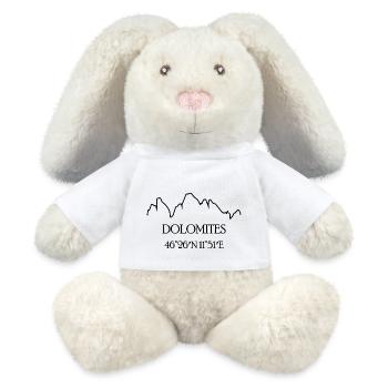 Dolomites, Italy - MiniFeet® RecycelHase® Bunny Cream - white - Front