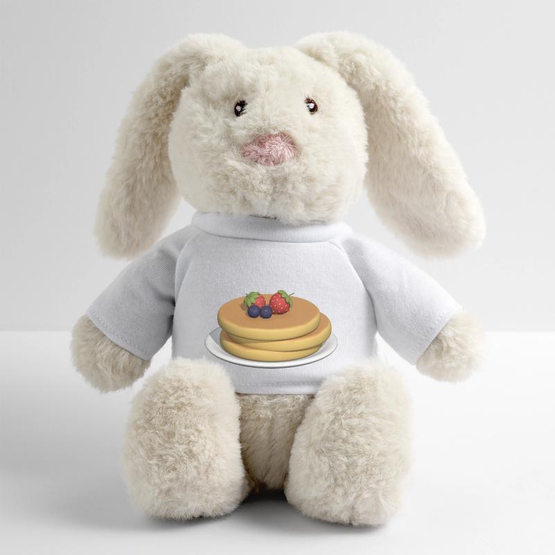 Pancake Stack with Berries MiniFeet® RecycelHase® Bunny Cream