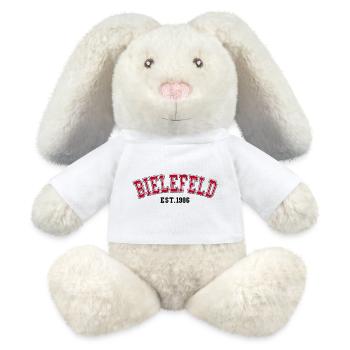 Bielefeld Fondée en 1986 - Lapin en peluche recyclé MiniFeet® Crème - blanc - Devant