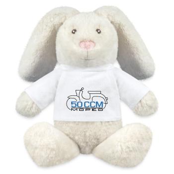 Moped Schwalbe 50 ccm Emblem - MiniFeet® RecycelHase® Bunny Cream - white - Front