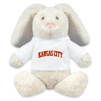 Kansas City Varsity Lettering - MiniFeet® RecycelHase® Bunny Cream - white - Front