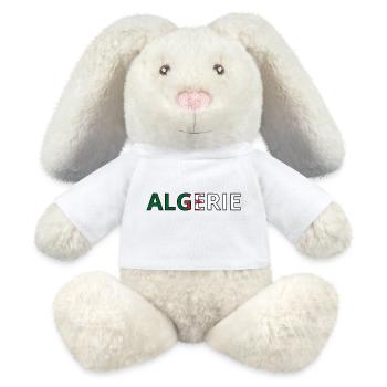 Algerian Flag - MiniFeet® RecycelHase® Bunny Cream - white - Front