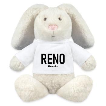 Reno - Nevada - USA - United States of America - MiniFeet® RecycelHase® Creme - Weiß - Vorne