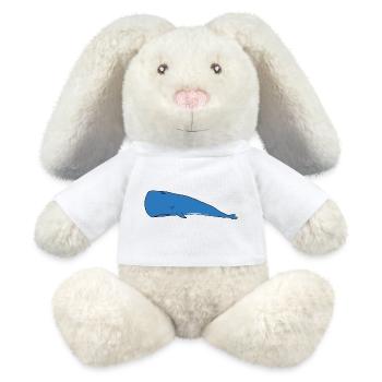 Lustige faule Pottwal Schlafdesign Ozeanleben - MiniFeet® RecycelHase® Creme - Weiß - Vorne