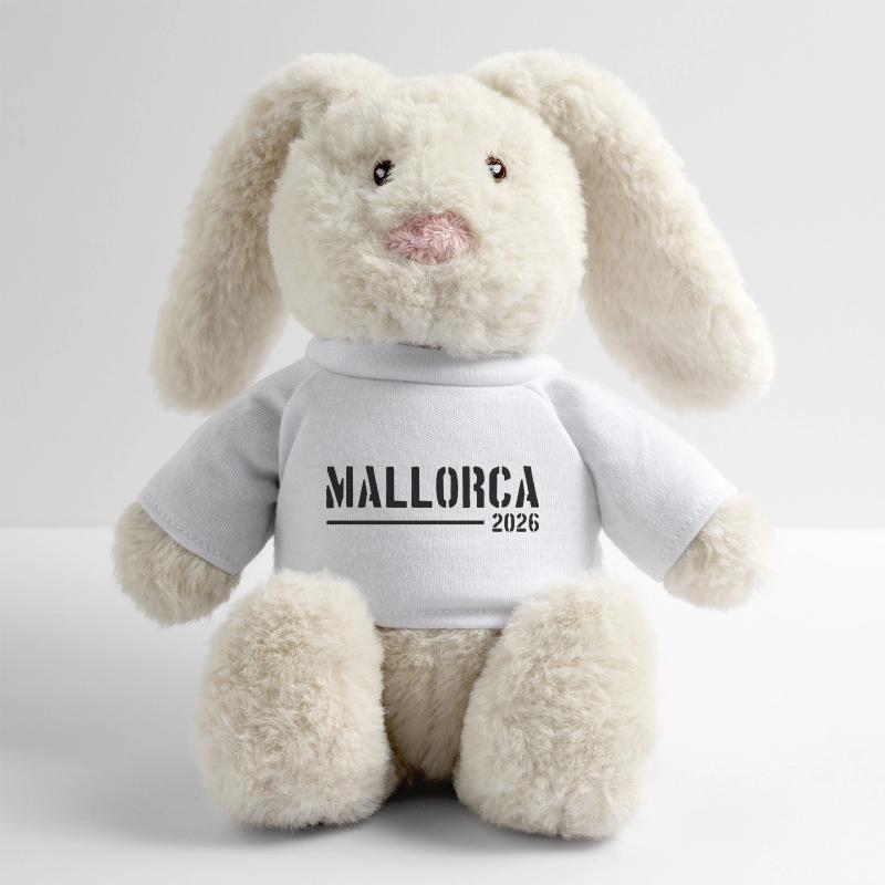Vacances à Majorque 2026 Lapin en peluche recyclé MiniFeet® Crème