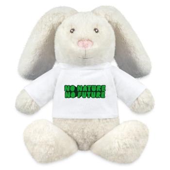 No Nature No Future - MiniFeet® RecycelHase® Bunny Cream - white - Front