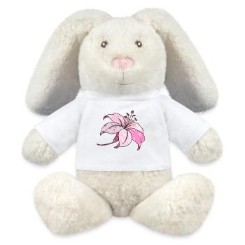 colorful lily - MiniFeet® RecycelHase® Bunny Cream - white - Front