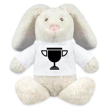 Pokal - MiniFeet® RecycelHase® Creme - Weiß - Vorne