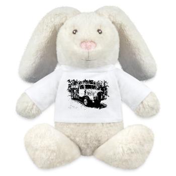 IFA Horch Camion Benne basculante - Lapin en peluche recyclé MiniFeet® Crème - blanc - Devant