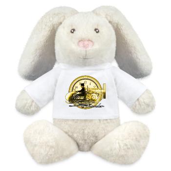 The time traveler - MiniFeet® RecycelHase® Bunny Cream - white - Front