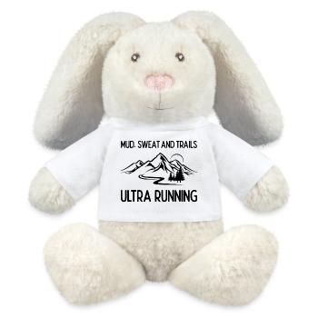 Ultra Running - Mud, Sweat and Trails - MiniFeet® RecycelHase® Bunny Cream - white - Front