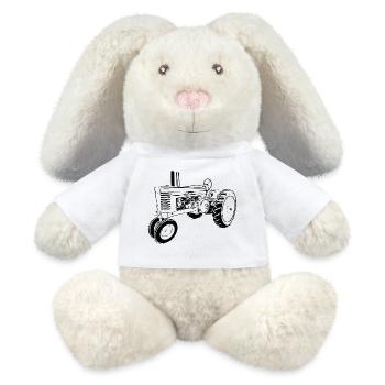 Model A Traktor - MiniFeet® RecycelHase® Creme - Weiß - Vorne