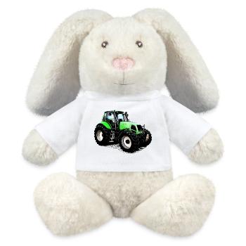 Conduisez le tracteur Deutz 230 MK3 - Lapin en peluche recyclé MiniFeet® Crème - blanc - Devant
