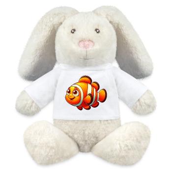 Clownfish - MiniFeet® RecycelHase® Bunny Cream - white - Front