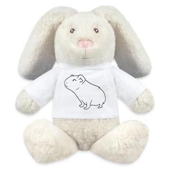 Meerschweinchen - MiniFeet® RecycelHase® Creme - Weiß - Vorne