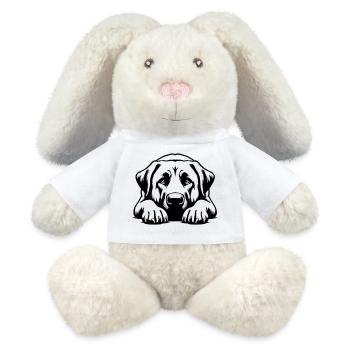 Kangal Head with Paws - MiniFeet® RecycelHase® Bunny Cream - white - Front