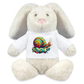 Schnecke - MiniFeet® RecycelHase® Creme - Weiß - Vorne