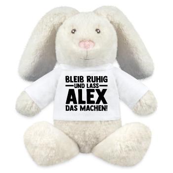 Alexander Alexandra Alexa Alex - MiniFeet® RecycelHase® Creme - Weiß - Vorne